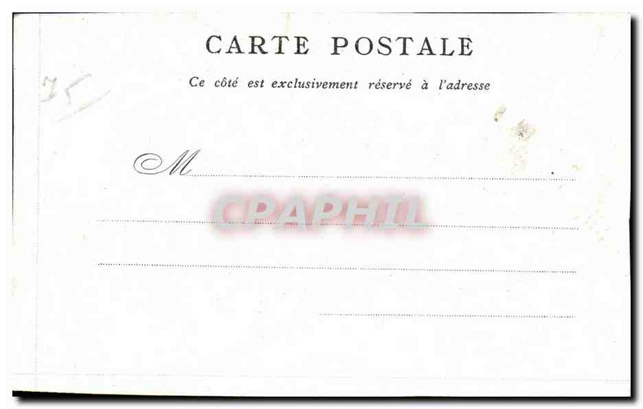 CPA Pantheon Bon Marche Paris Rue Soufflot — Rückseite