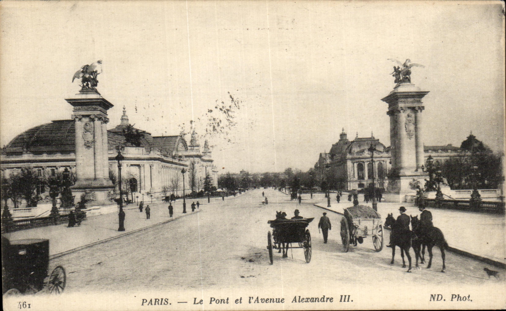 CPA Paris Le Pont L'Avenue Alexandre III