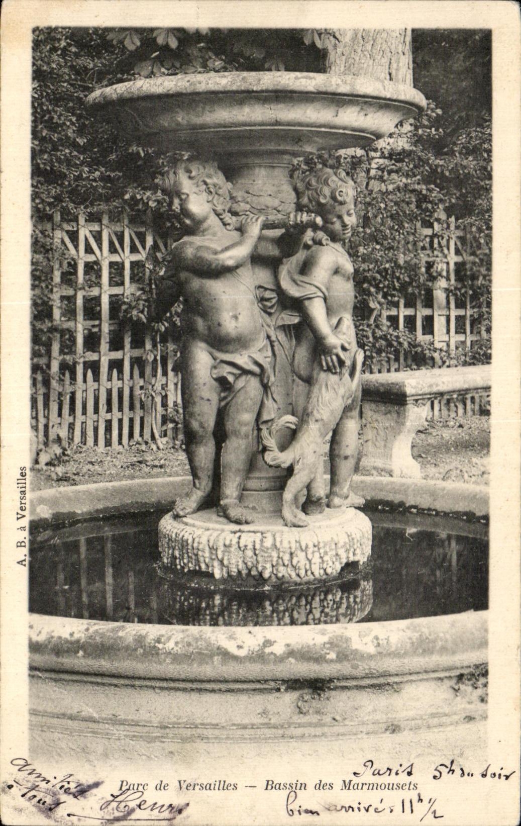 Parc de Versailles — Bassin des Marmousets — A.B. à Versailles