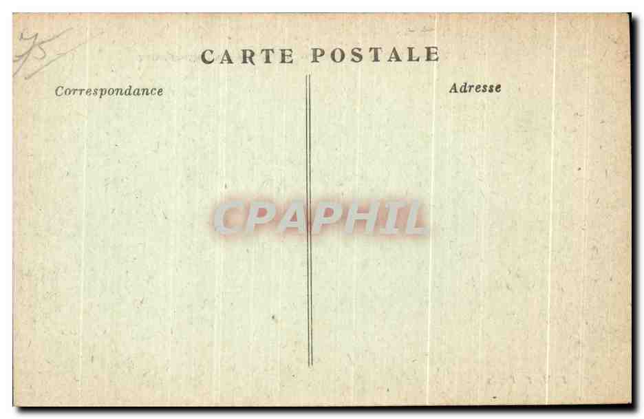 CPA Paris palais du senat Vue Prise du luxembourg — Rückseite