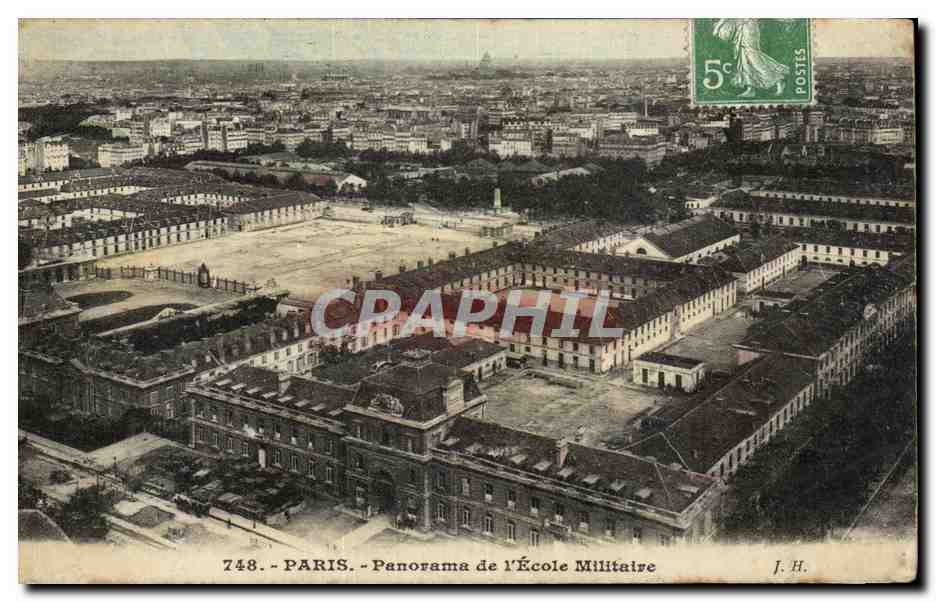 CPA Paris Panorama de l'Ecole Militaire Militaria