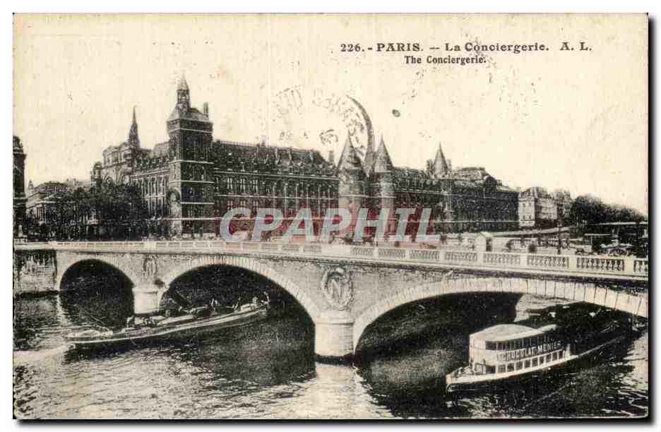 CPA Paris La Conciergerie Bateaux Chocolat menier 