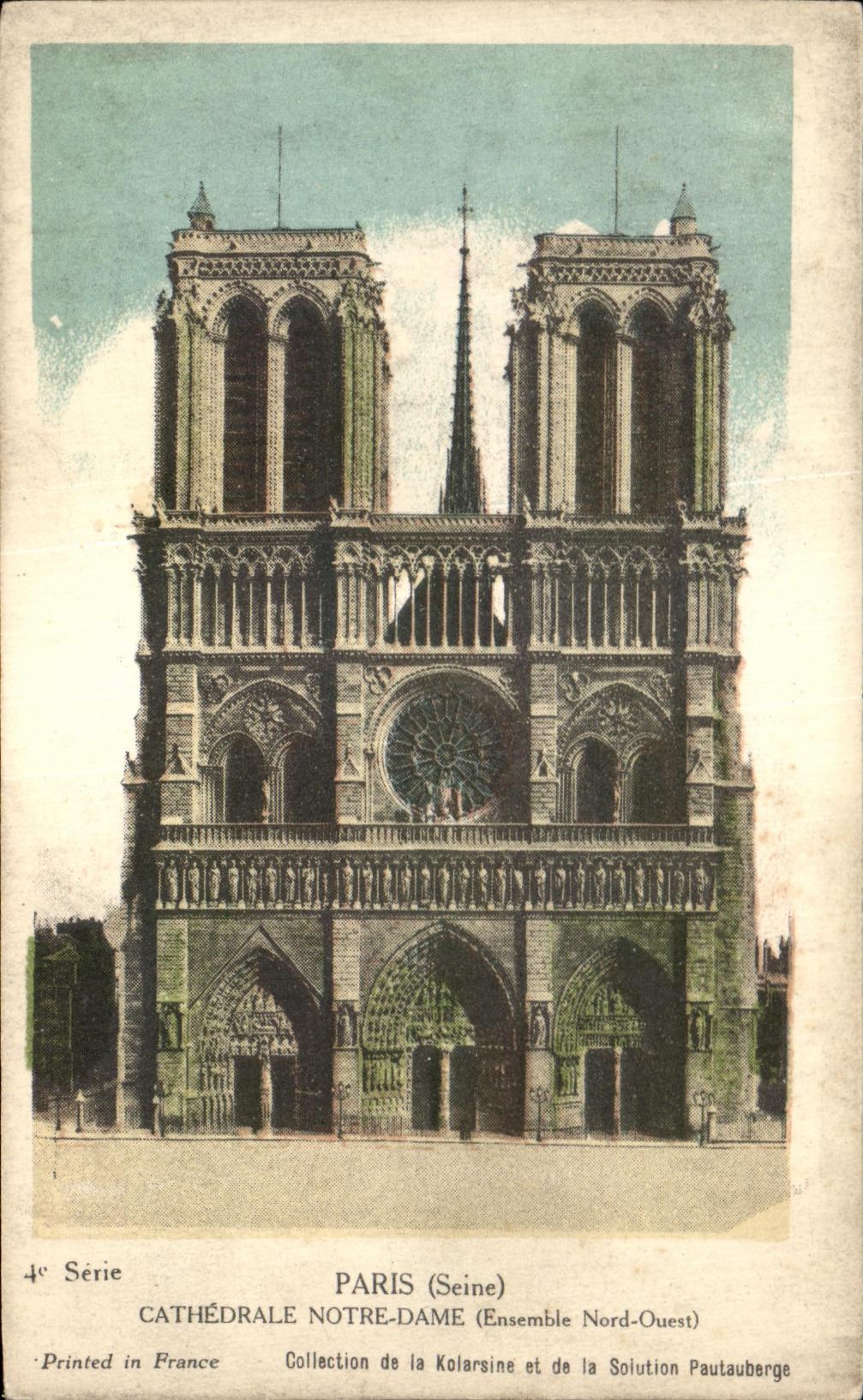 CPA Paris Cathedrale de Notre Dame 