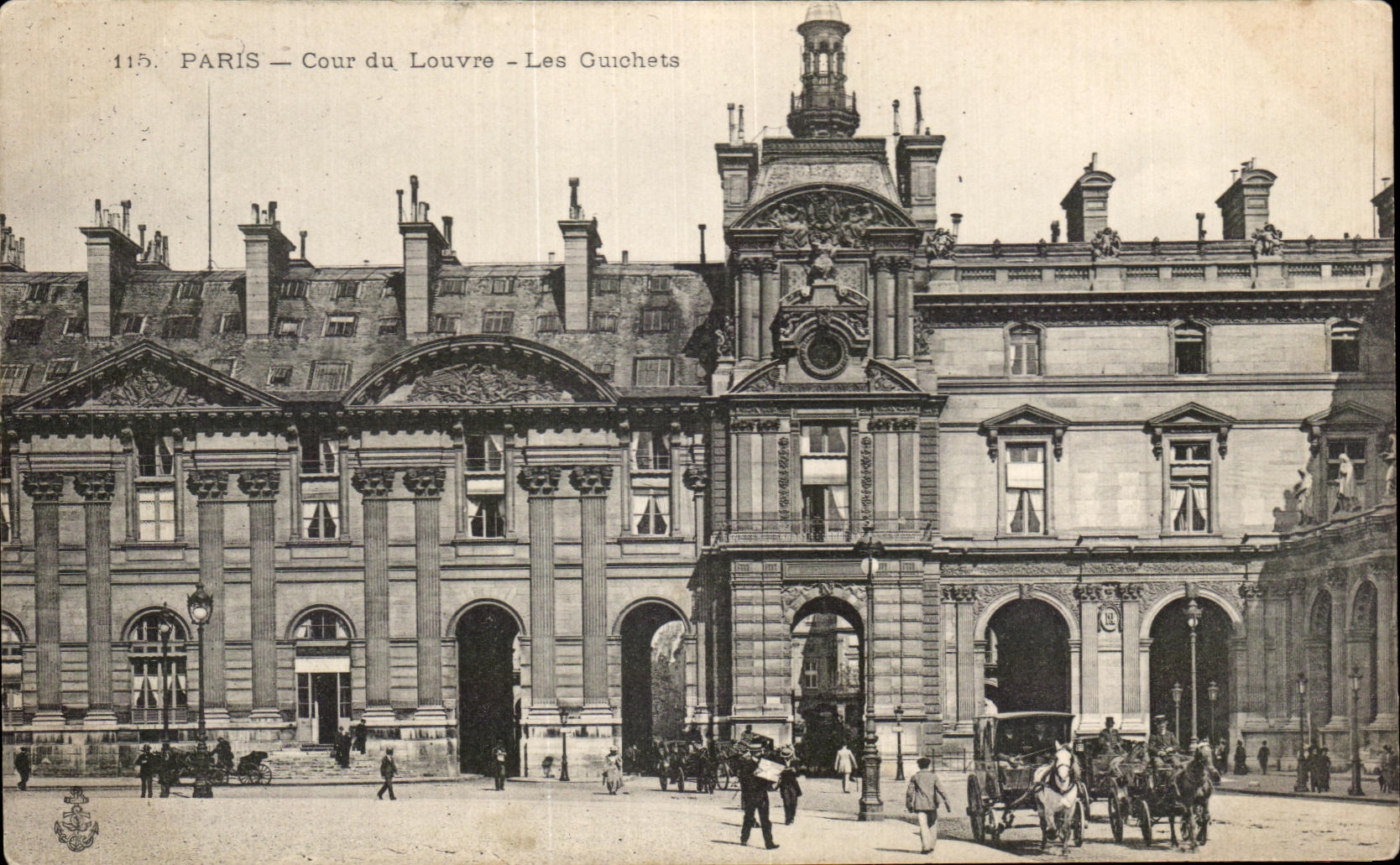 CPA Paris Cour du Louvre Les Guichets 