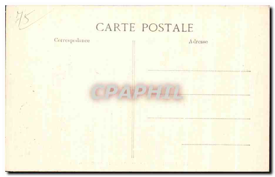 CPA Paris Avenue de Bois de Boulogne Arc de Triomphe  — Rückseite