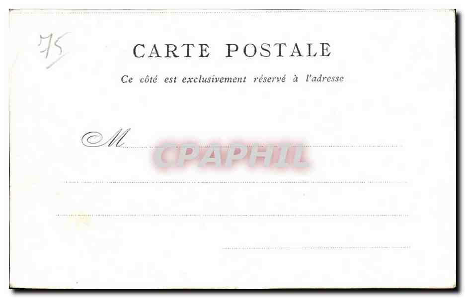 CPA Place De la Concorde Bon Marche Paris  — Rückseite