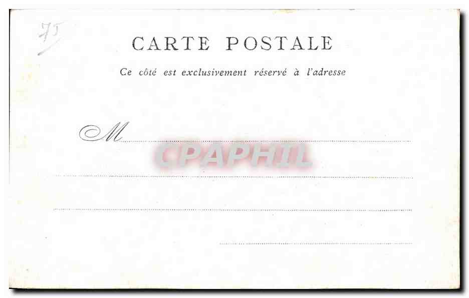 CPA Pantheon Bon Marche Paris Rue Soufflot Pantheon  — Rückseite