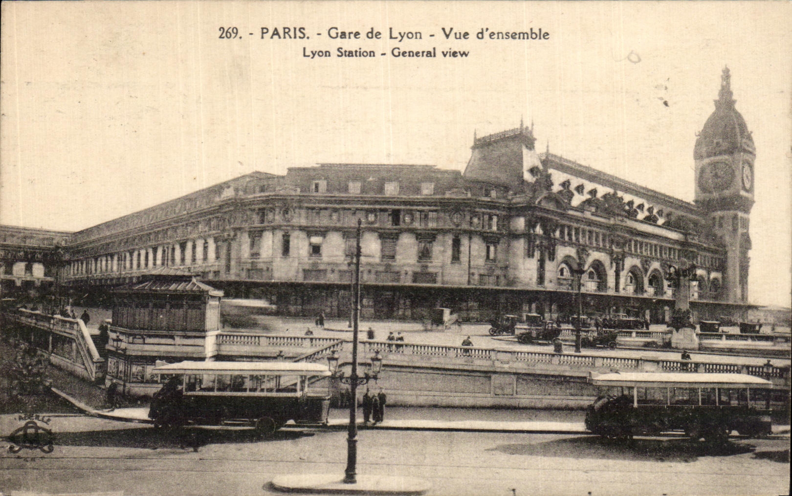 CPA Paris Gare de Lyon Vue d'ensemble Lyon Station Generale View 