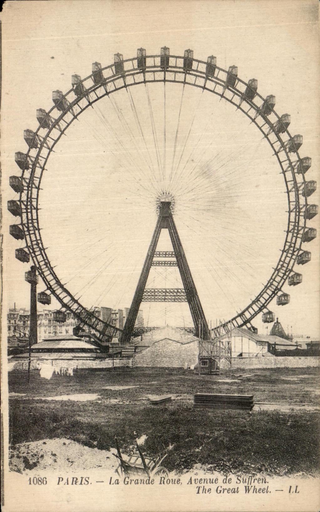 CPA Paris La Grande Roue Avenue de Suffren The Great Wheel 