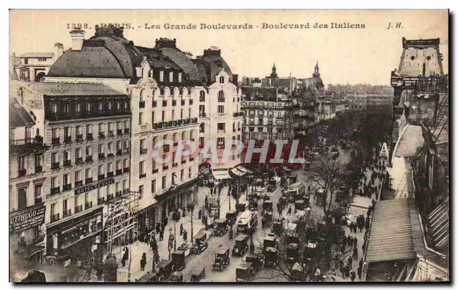 CPA Paris Les Grands Boulevards Boulevard des Italiens Hotel de Bade