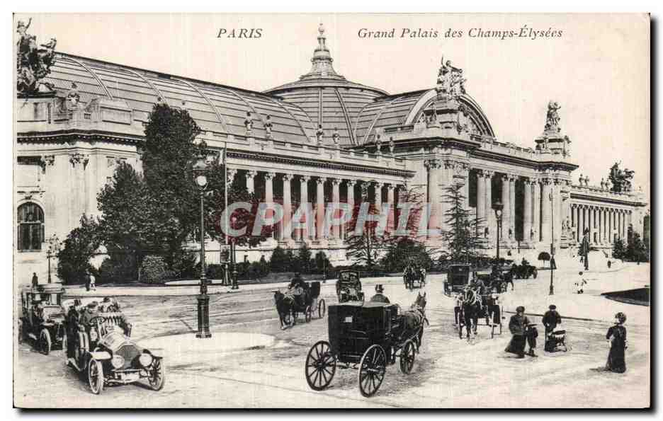 CPA Paris Grand Palais des Champs Elysees Automobile
