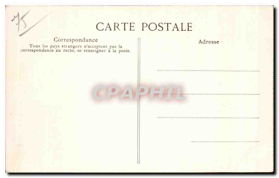 CPA Paris Grand Palais des Champs Elysees Automobile — Rückseite