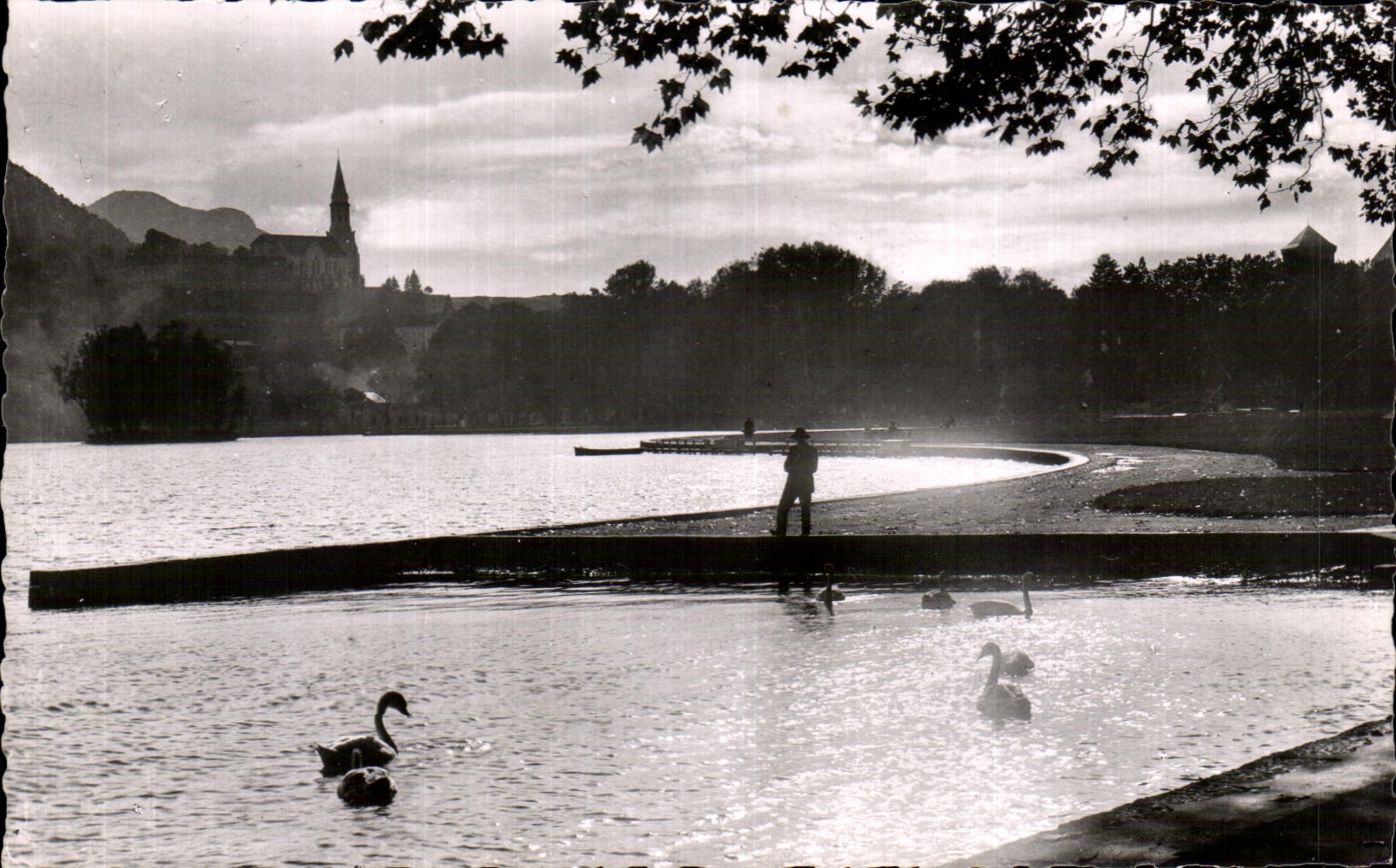 Annecy — Basilique de la Visitation vue des bords du lac — éditeur inconnu, n°6