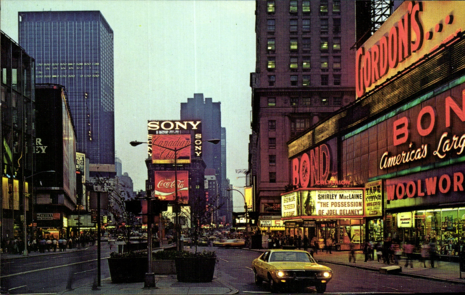 CPA New York City Colorful Times Square at Night
