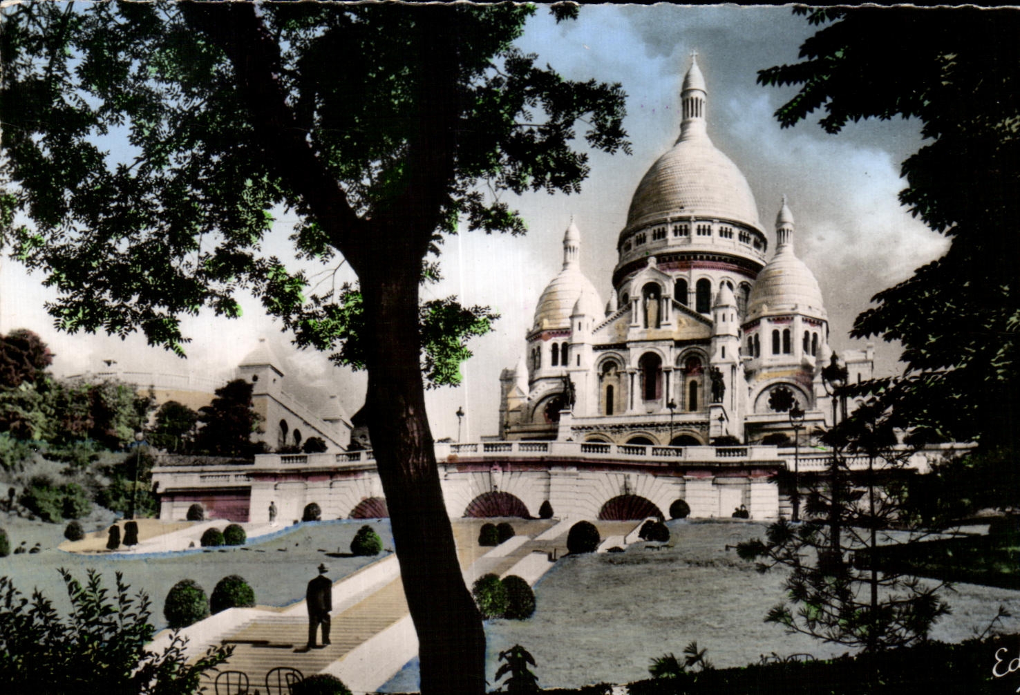 CPA Paris La Basilique duSacre Coeur 