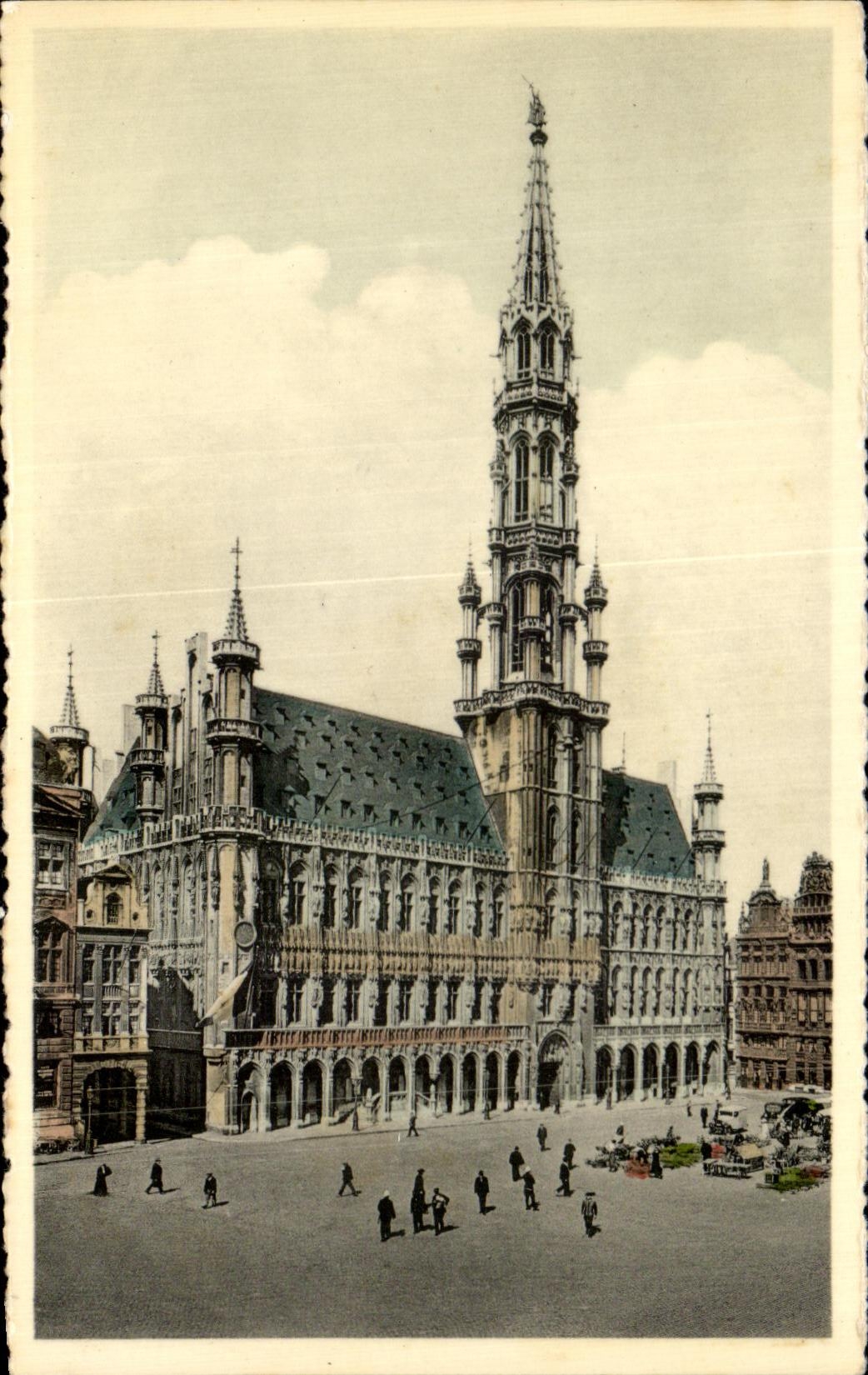 CPA Bruxelles Hotel de Ville Brussel Stadhuis 