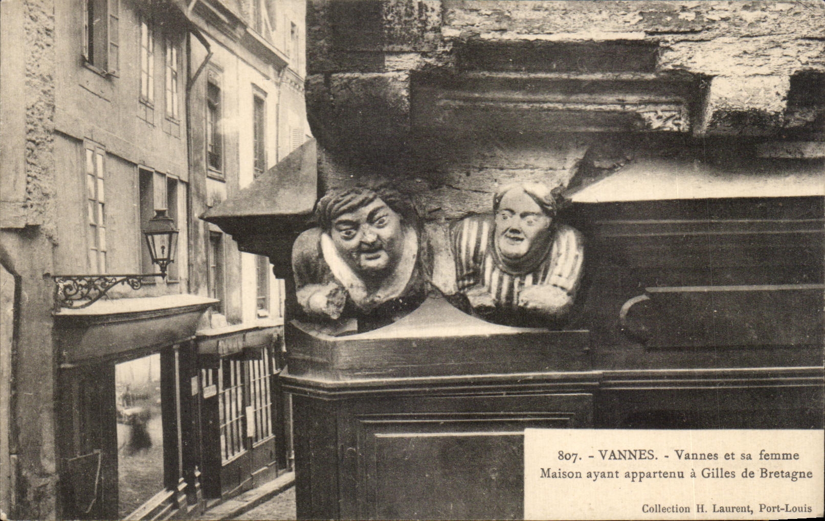 Vannes und ihre Frau — Haus, das Gilles de Bretagne gehörte — Sammlung H. Laurent, Port-Louis