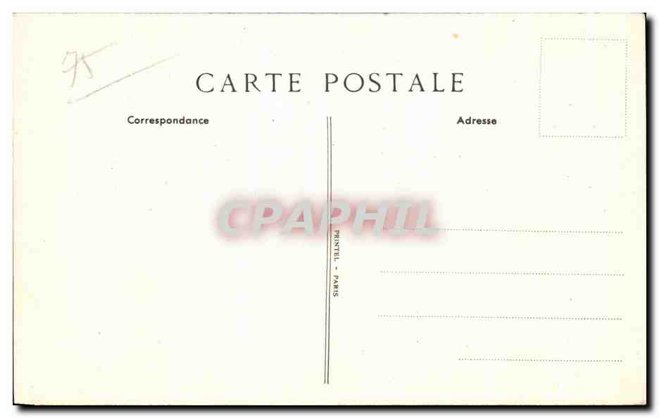 CPA Caisse D' Epargne de Prevoyance de Paris Caisse Centrale Rue coq heron rue du louvre  — Verso