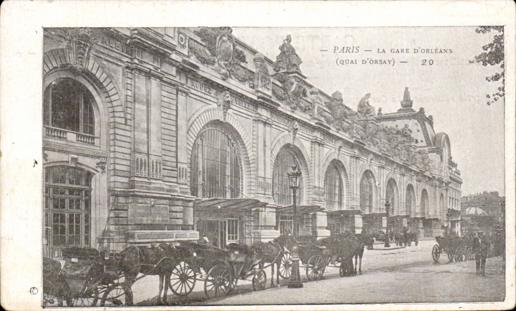 CPA paris la gare d'Orleans Quai d'Orsay