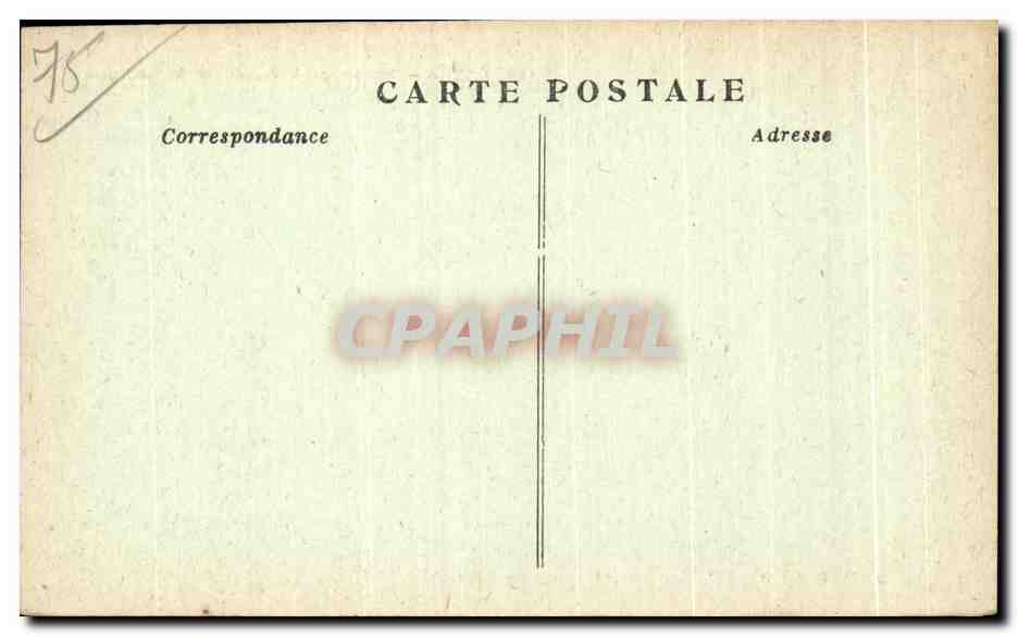 CPA Paris statue et place de la repubilque — Rückseite