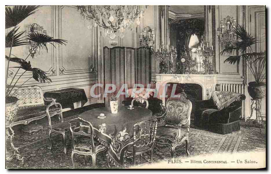 CPA paris Hotel Continental Un Salon