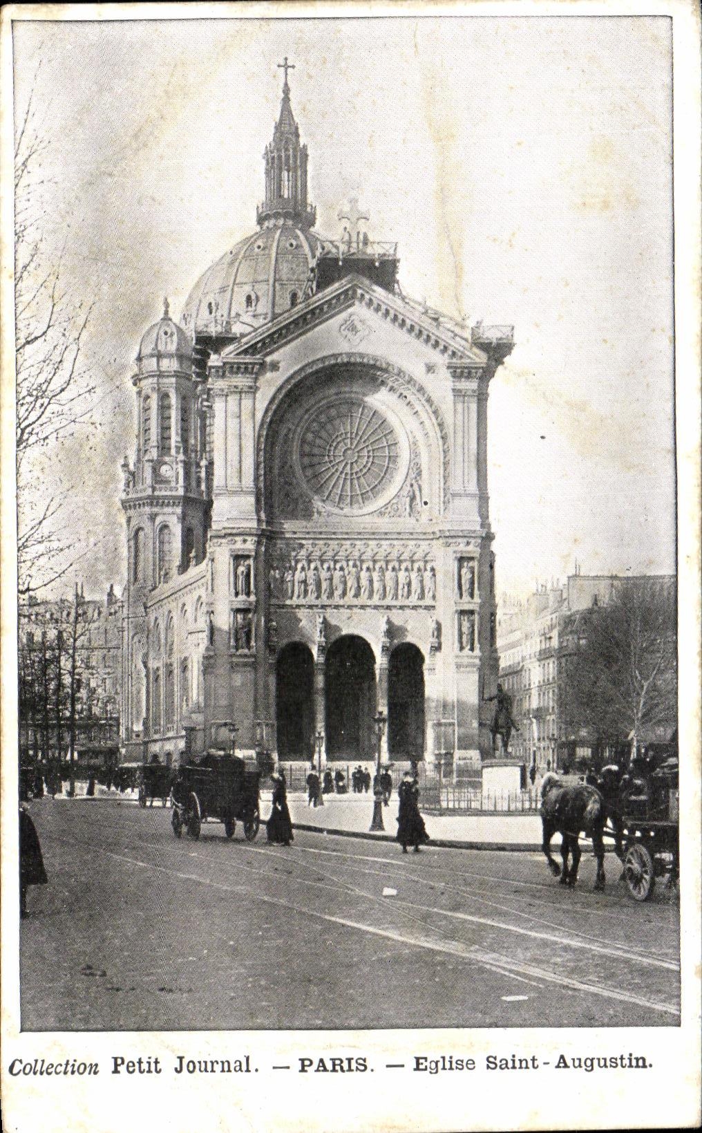 CPA Collection Petit Journal Paris Eglise Saint Augustin 