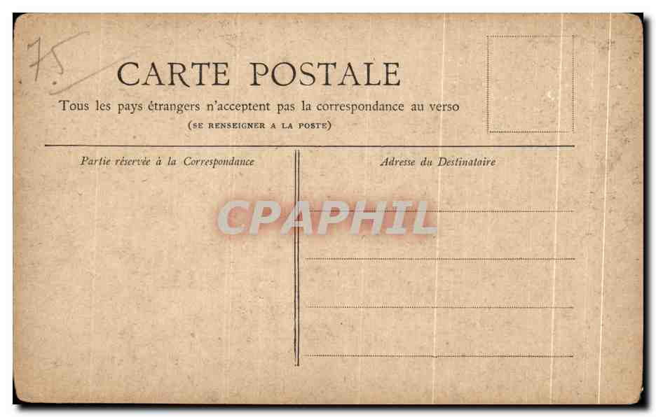 CPA Collection Petit Journal Paris La Place du Theatre Francais — Verso