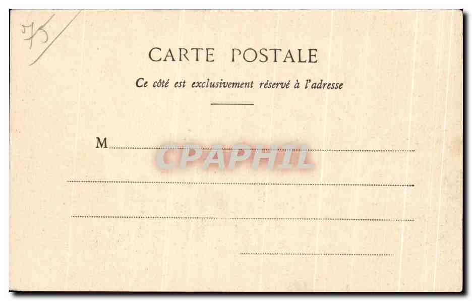 CPA Paris La Faculte de Medecine — Rückseite