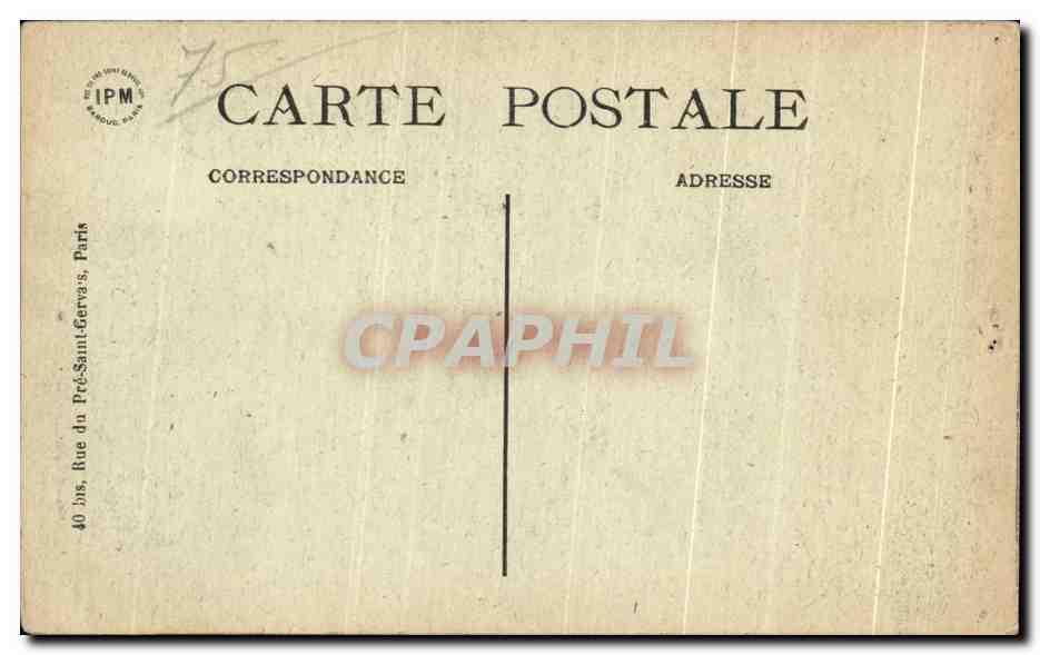 CPA Paris Jardin des Plantes Chimpanze Monkey  — Rückseite