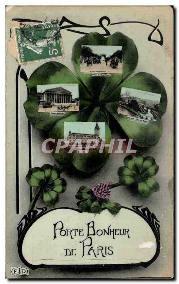 CPA Porte Bonheur De Paris Trefles Champs Elysees Chambre des Deputes Gare de Lyon 