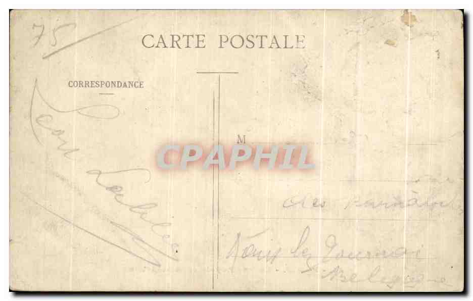 CPA Paris La Rue Royale et la Madeleine — Rückseite