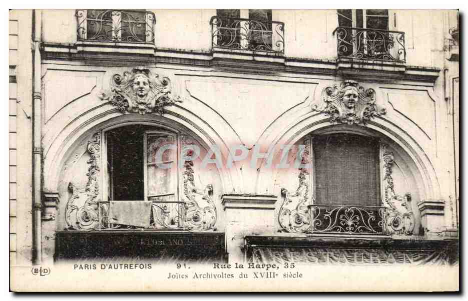CPA Paris D'Autrefois Rue la Harpe Jolies archivoltes 