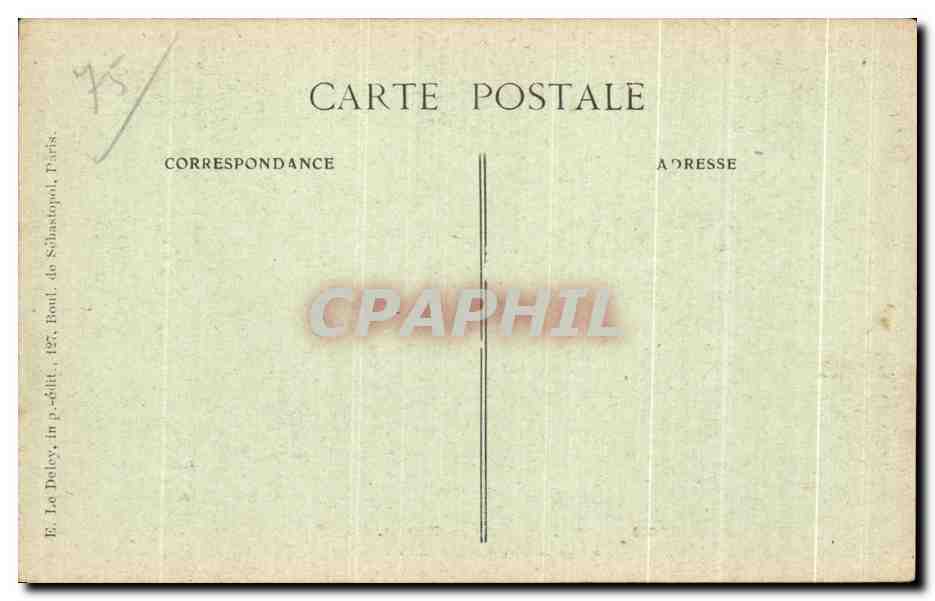 CPA Paris D'Autrefois Rue la Harpe Jolies archivoltes  — Verso