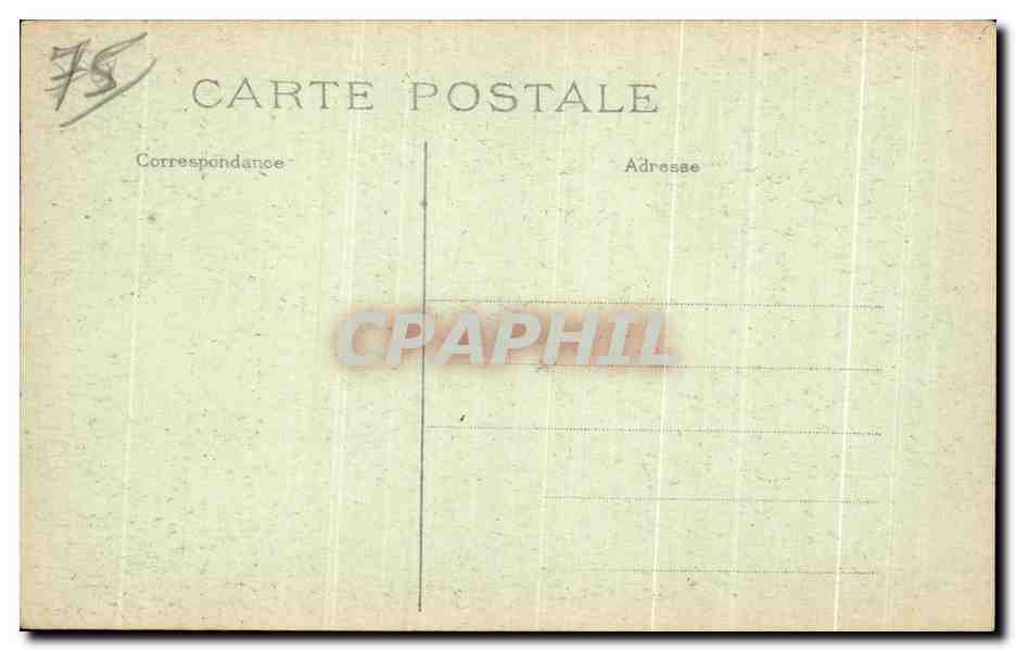 CPA Paris La Grande Boue — Rückseite