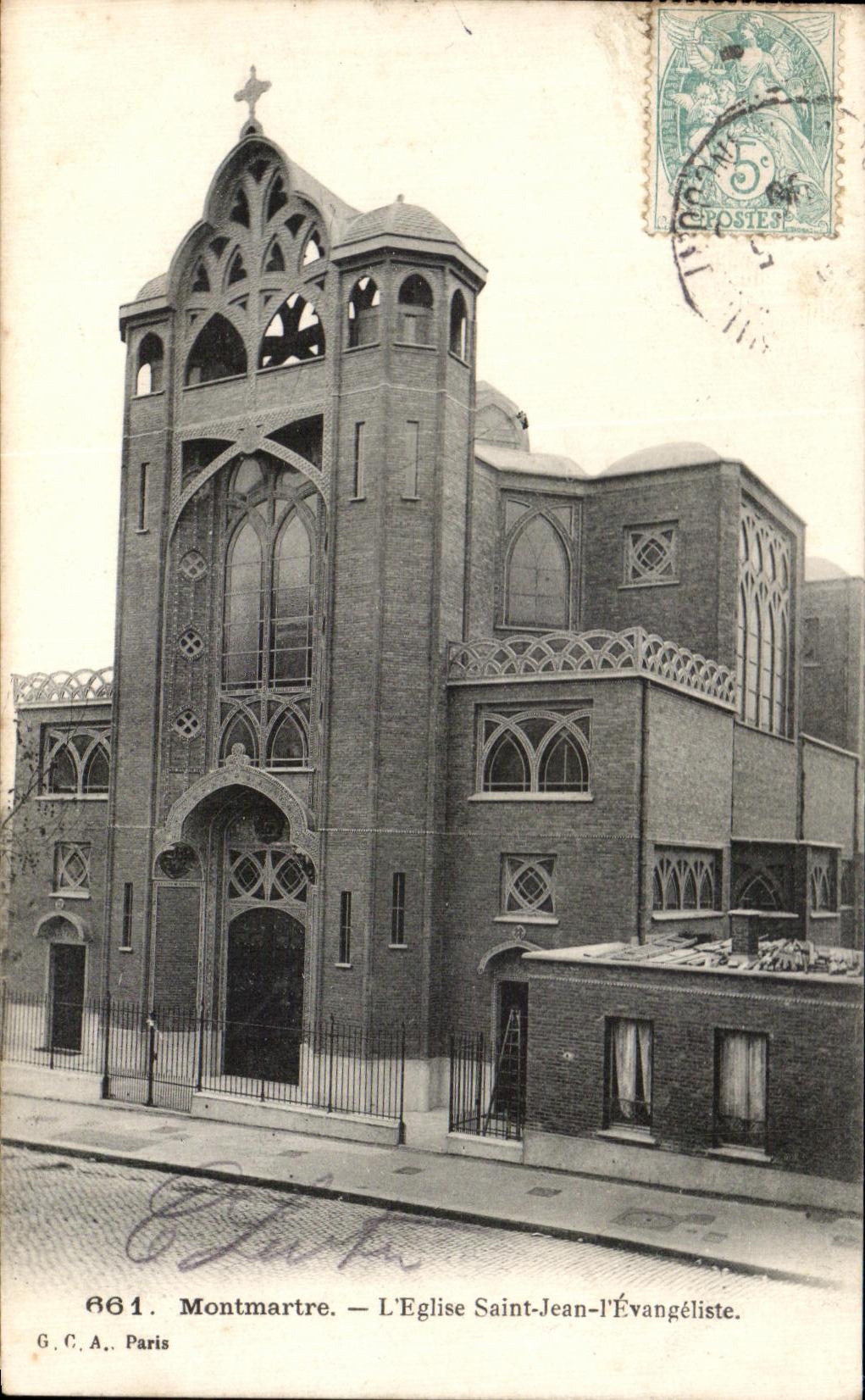 CPA Paris Montmartre L'Eglise Saint Jean I'Evangeliste