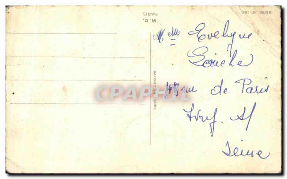 CPA Le Patron Je m'assois dessus Humour Femme — Verso