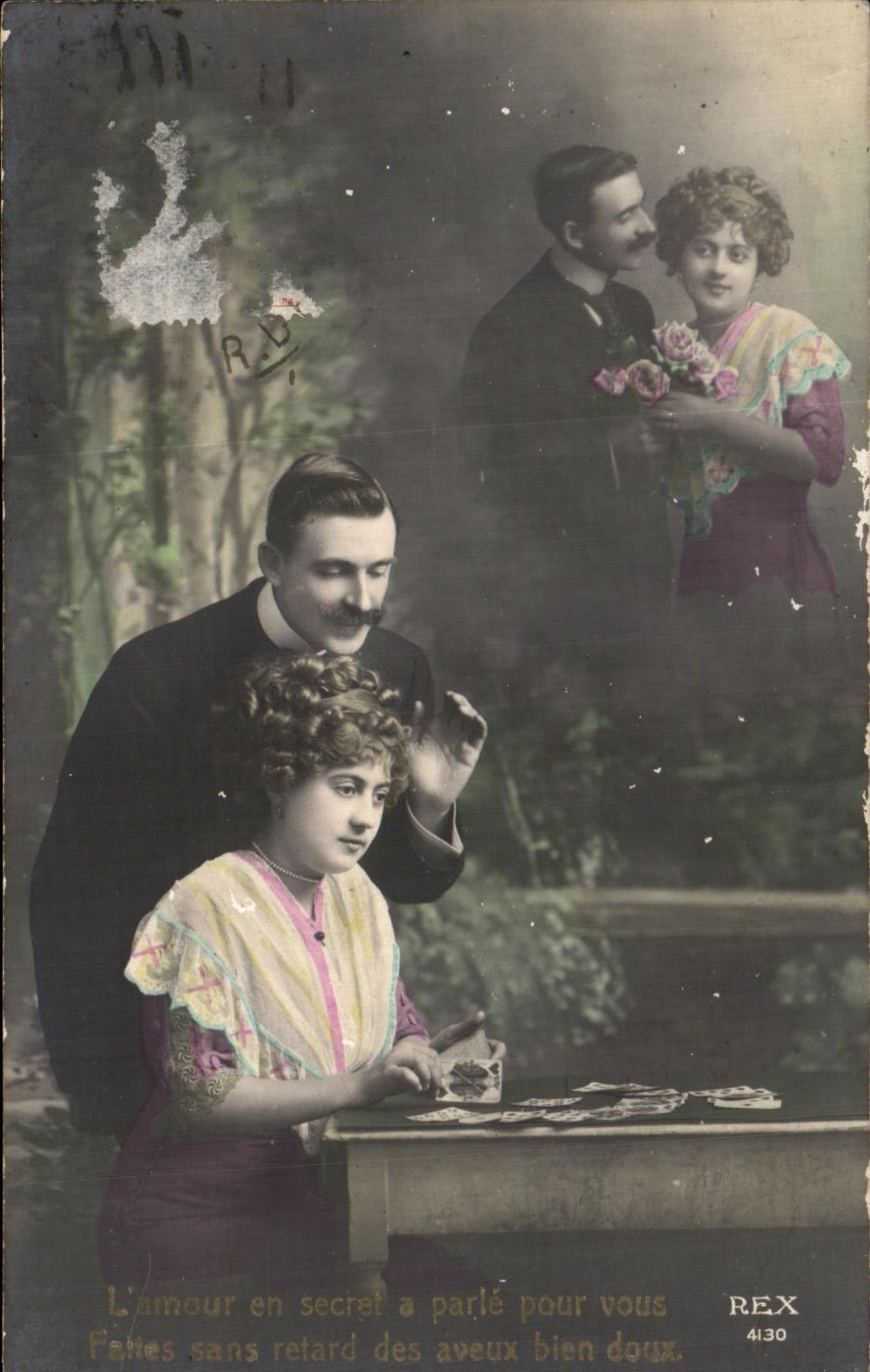 CPA L'amour en Secret Fantaisie Enfant 