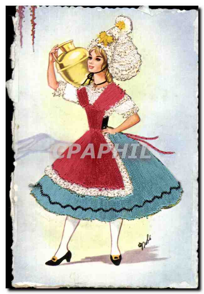 CPA Costume Folklore Espagne