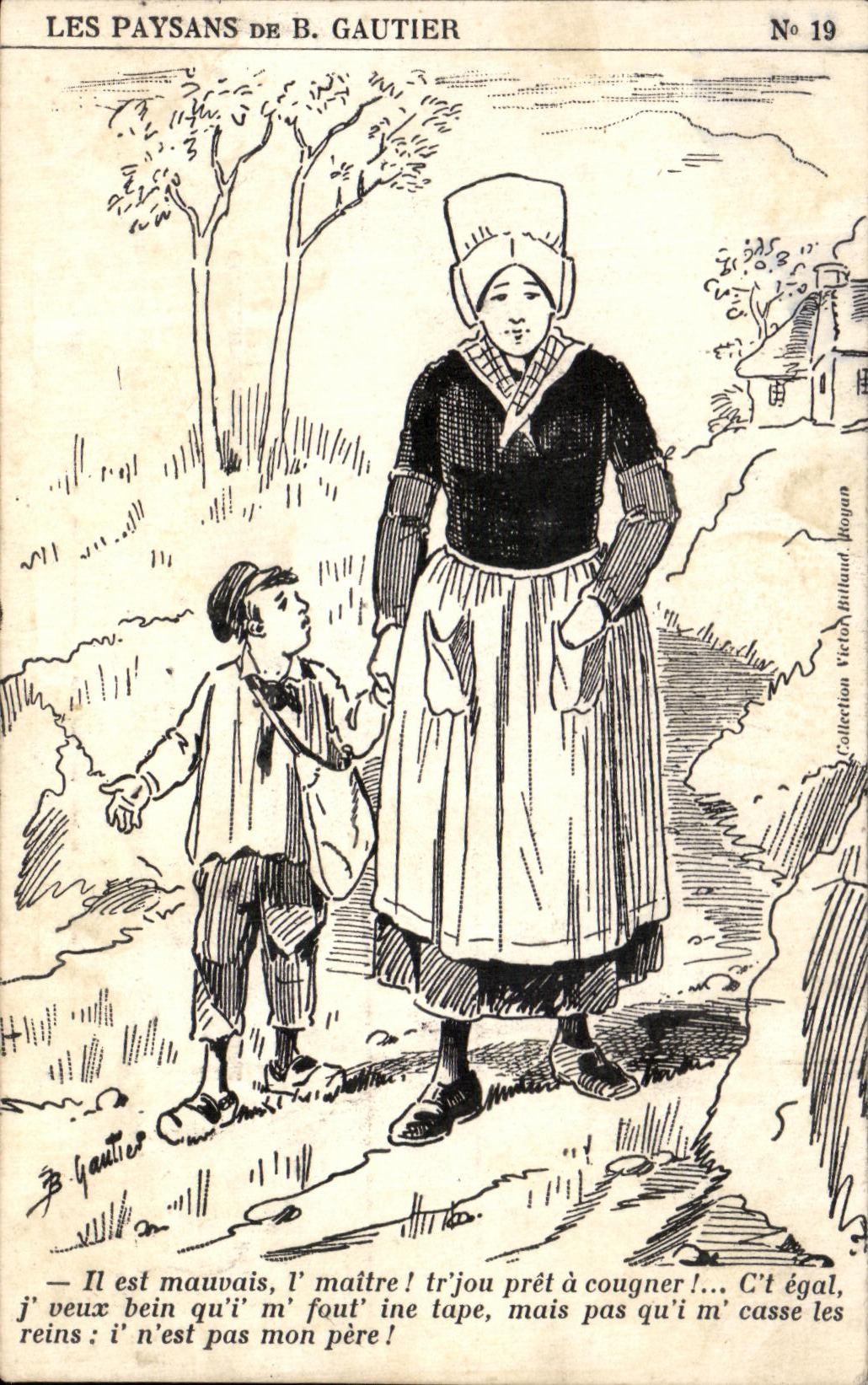 CPA Folklore Costume Paysans de Gautier