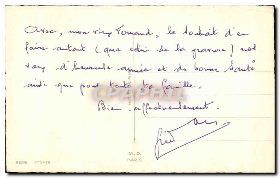 CPA C'est bon de rever d'oublier le present les soucis merci Enfants — Rückseite