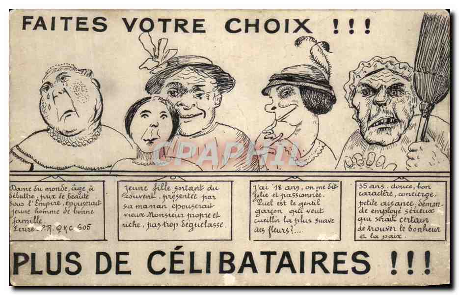 CPA Faites votre choix !!! Plus de celibataires !!!