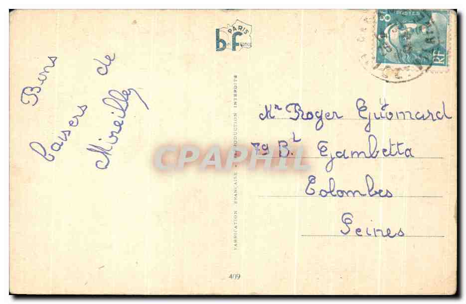 CPA Accordailles Folklore costume Coiffe Bretragne — Rückseite