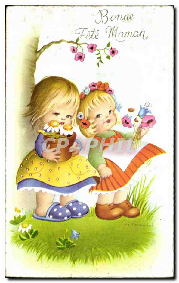 CPA Bonne Fete Maman Enfants