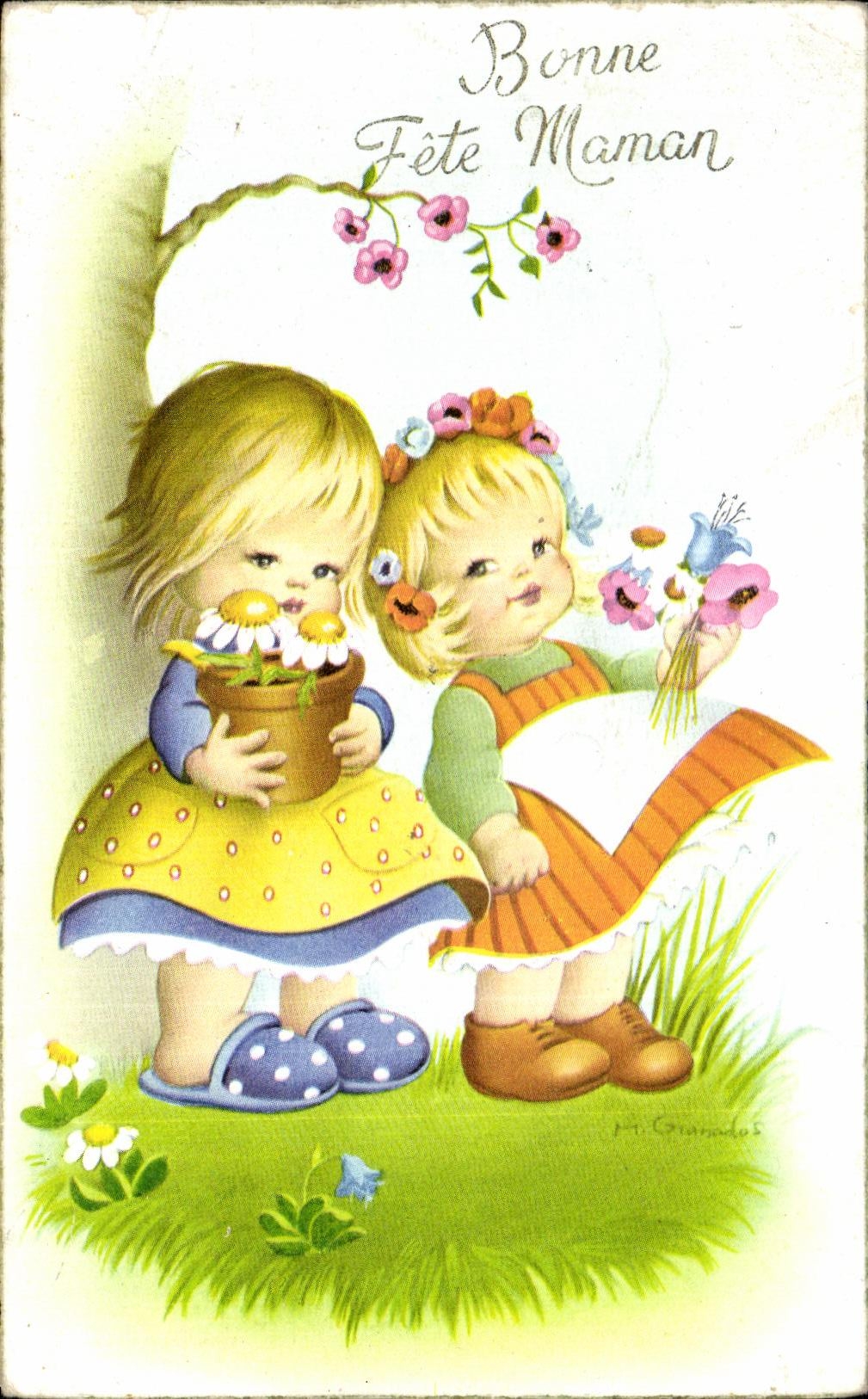 CPA Bonne Fete Maman Enfants