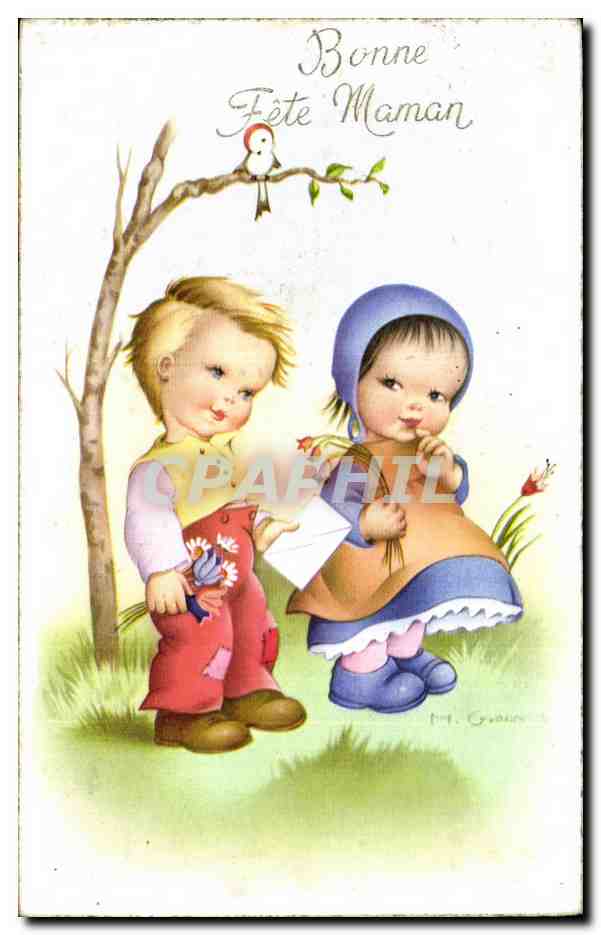 CPA Bonne Fete Maman Enfants