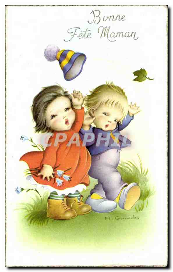 CPA Bonne Fete Maman Enfants