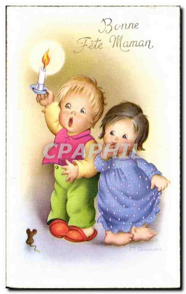 CPA Bonne Fete Maman Enfants