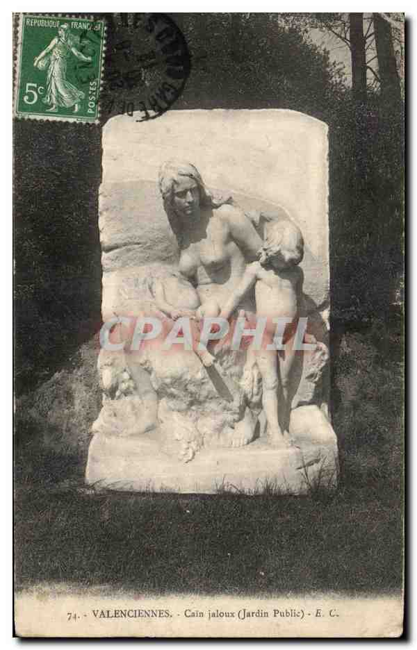 Cain Jealous (Public Garden) — Valenciennes — Publisher E. C., No. 74