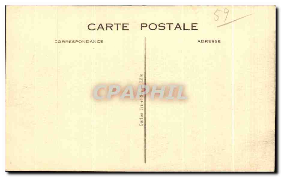 CPA Roubaix Parc Barbieux Lac des Cygnes — Rückseite