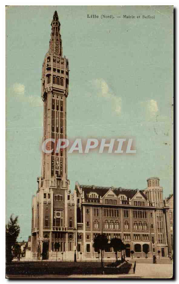 CPA Lille Nord Mairie Et Beffroi